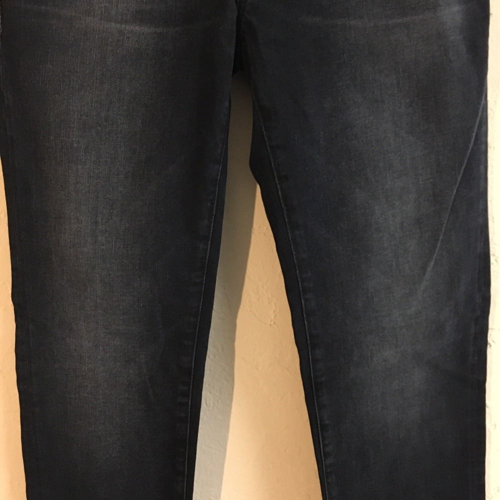 NEW Mavi Jeans 27 Black Alissa High Rise Super Skinny Faded Denim - Picture 3 of 11